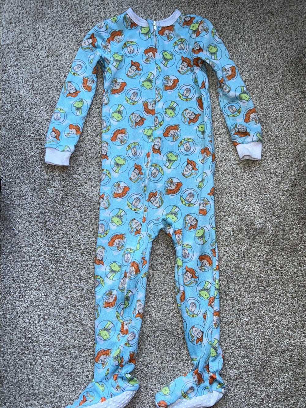 Disney Toy Story Zipper Sleeper Pajamas Size 18 Months